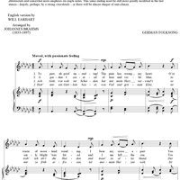 To Part, Ah Grief Unending (Ach Gott, wie weh tut Scheiden)