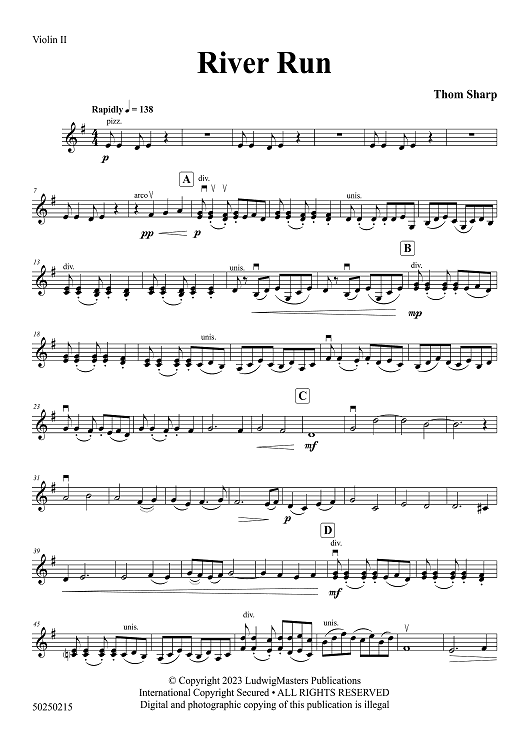 River Run - Violin 2
