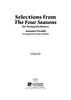Selections from The Four Seasons - Cello