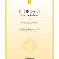 Caro mio ben in E flat major