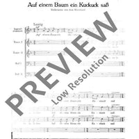 Ein ergötzlich Liedersingen - Choral Score
