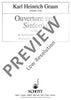 Overture and Sinfonia C major - Score
