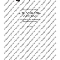 Altblockflöten-Duettbuch - Performing Score