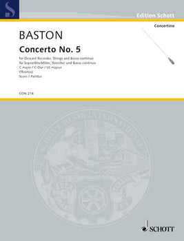 Concerto No. 5 C major - Score