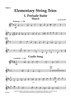 Elementary String Trios - Violin 1