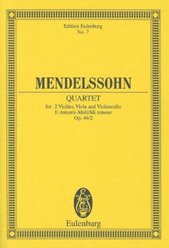 String Quartet E minor - Full Score