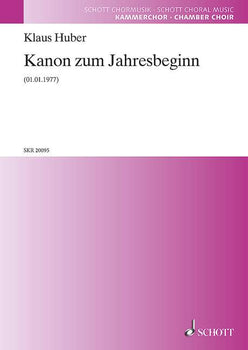 Kanon zum Jahresbeginn - Choral Score