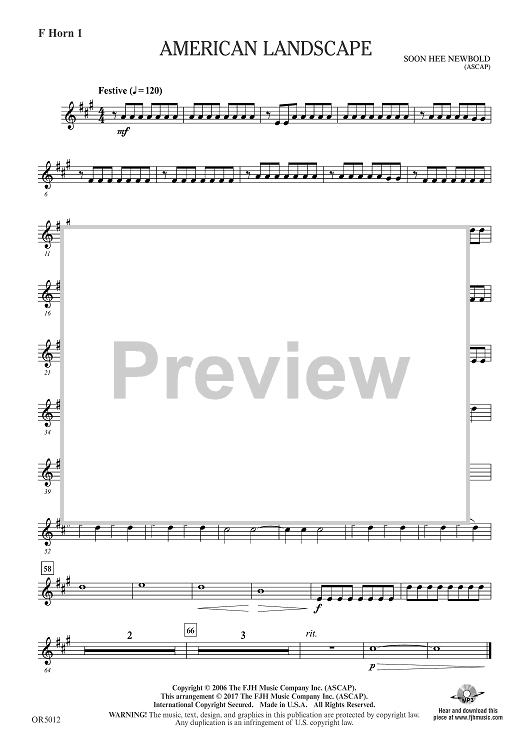 American Landscape - F Horn 1