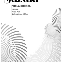 Suzuki Viola School, Volume 3 - Viola Part