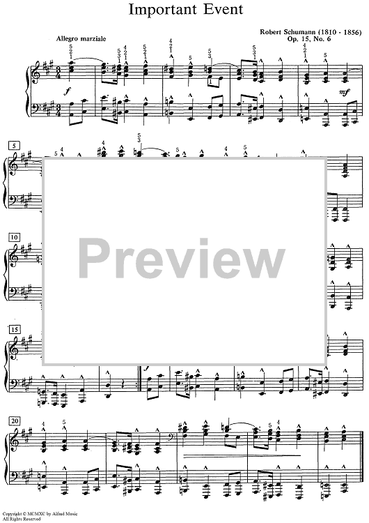 Important Event [Op. 15, No. 6]