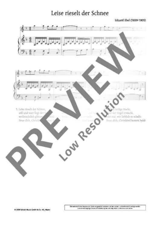 Leise rieselt der Schnee