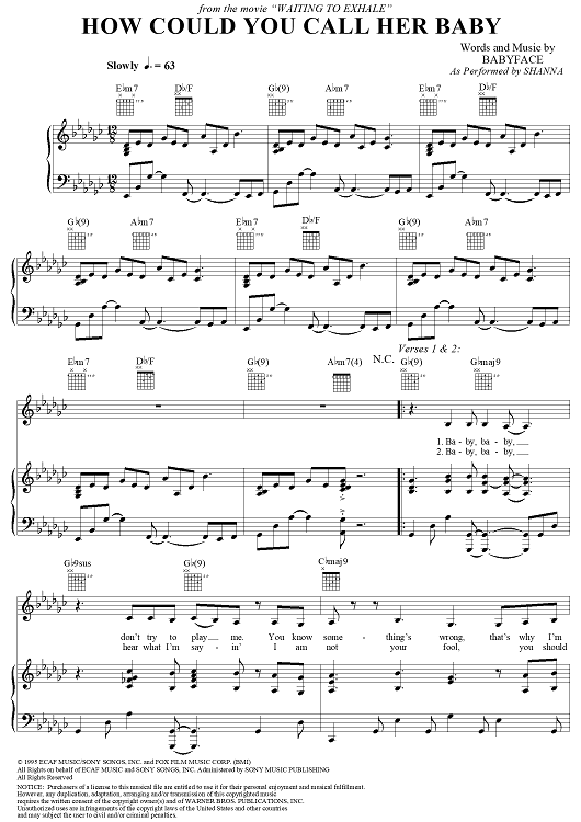 How Could You Call Her Baby