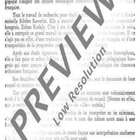 Chansons à deux - Performing Score