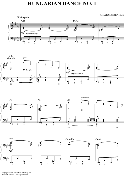 Hungerian Dance No. 1