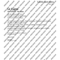 Le cygne (The Swan) - Score and Parts