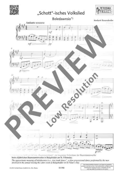 "Schott"-isches Volkslied