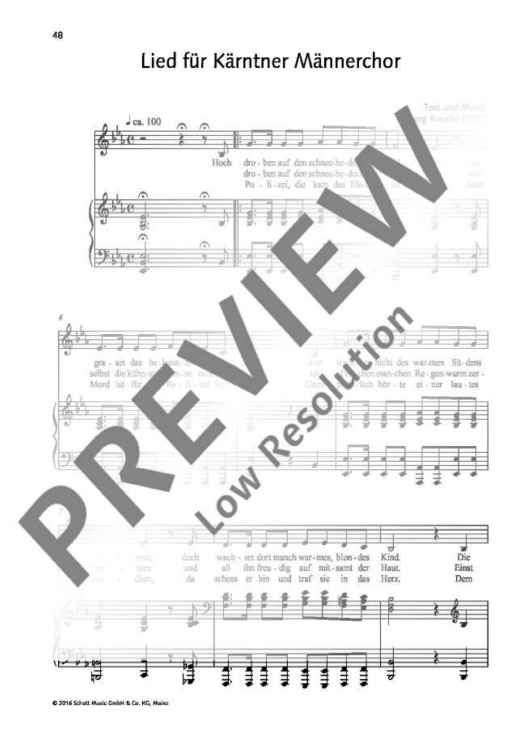 Lied für Kärntner Männerchor