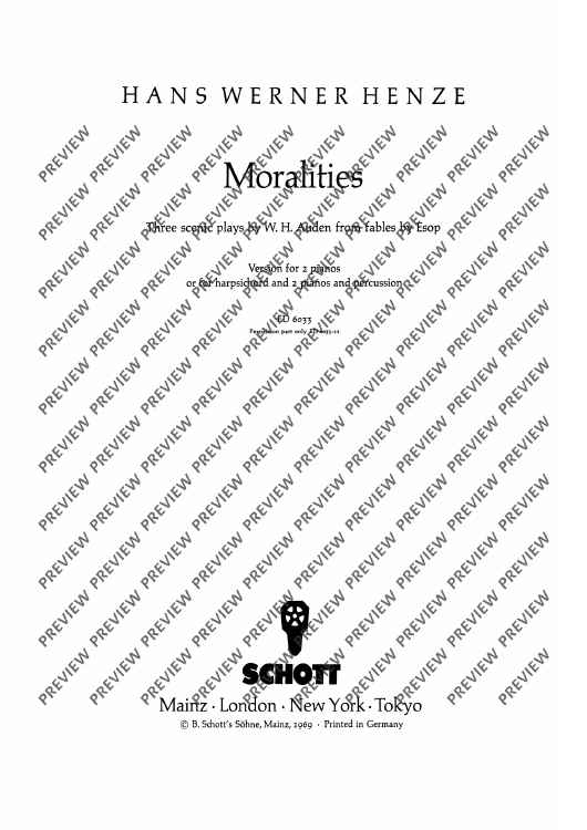 Moralities - Piano Reduction