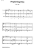 Prophetia prima - Score