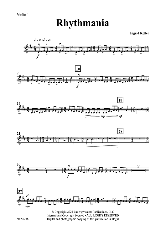 Rhythmania - Violin 1