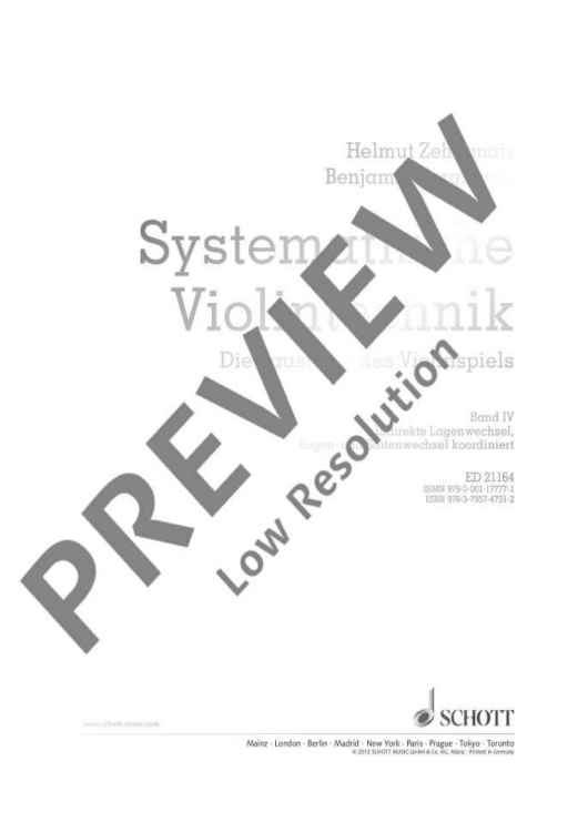 Systematische Violintechnik