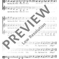 Die fünf Hühnerchen - Choral Score