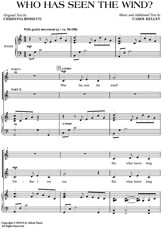 Who Has Seen The Wind?