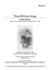 Three Whitman Songs - Bassoon