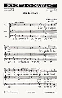 Drei Chorlieder - Choral Score