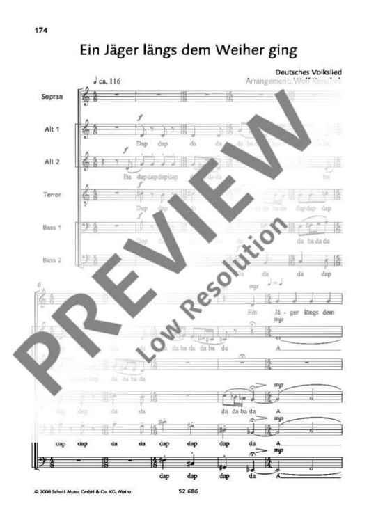 Ein Jäger längs dem Weiher ging