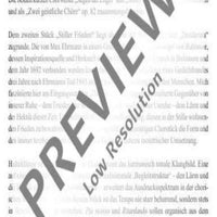 Stiller Frieden - Choral Score