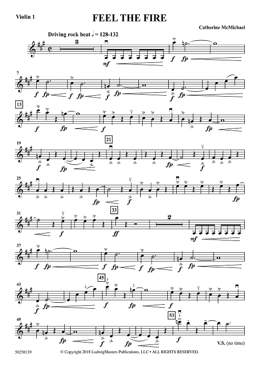 Feel the Fire - Violin 1