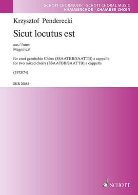 Sicut locutus est - Choral Score