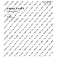 Sonnet I and II - Score and Parts