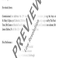 Psalm 83 (84) - Choral Score