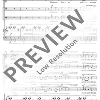 Der Rabe und der Fuchs - Choral Score