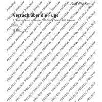 Versuch über die Fuge - Score and Parts