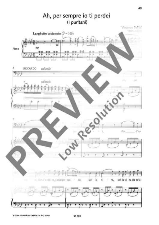 Ah, per sempre io ti perdei in A flat major