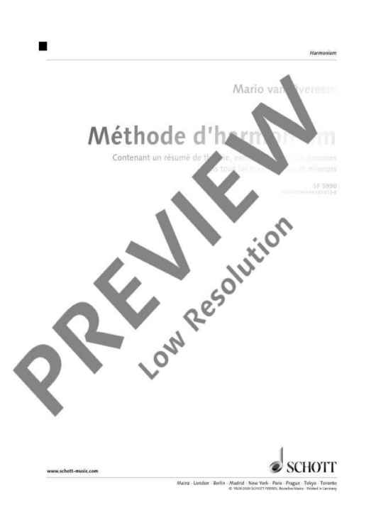 Méthode d'harmonium