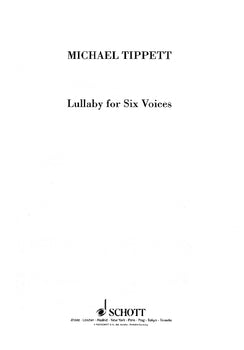 Lullaby for Six Voices - Choral Score