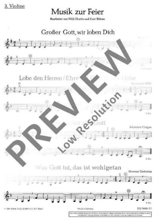 Musik zur Feier - Accordion/violin Iii