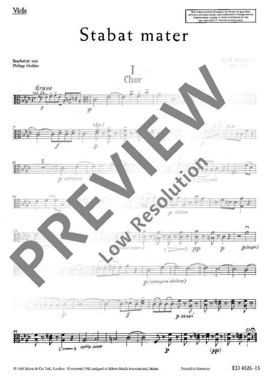 Stabat Mater - Viola