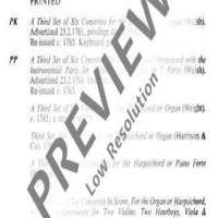 Organ Concerto No. 11 G Minor - Full Score