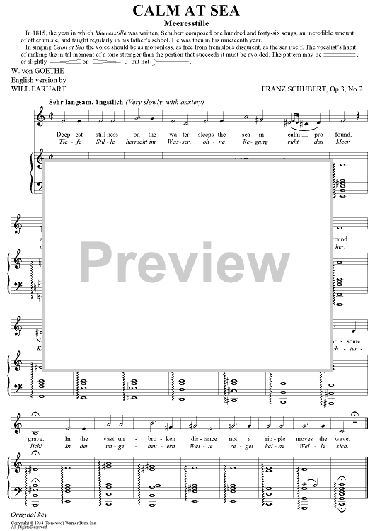 Calm At Sea (Meeresstille)