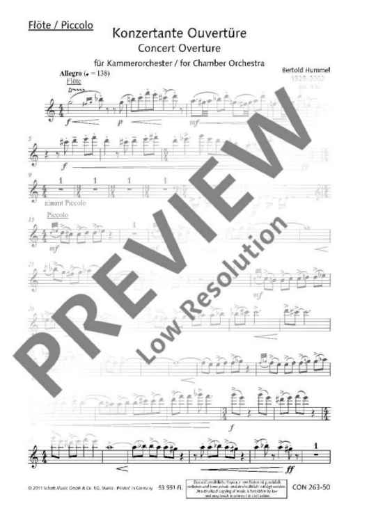 Concert Overture - Set of Parts