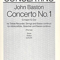 Concerto No. 1 G Major - Score
