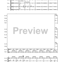 Five Dances for Five Clarinets - Percussion