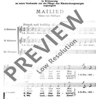 Sechs Lieder - Choral Score