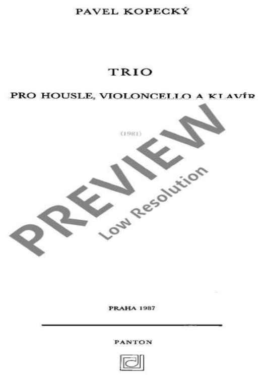 Trio - Score and Parts