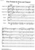 4 Preludes for Brass and Timpani - Score